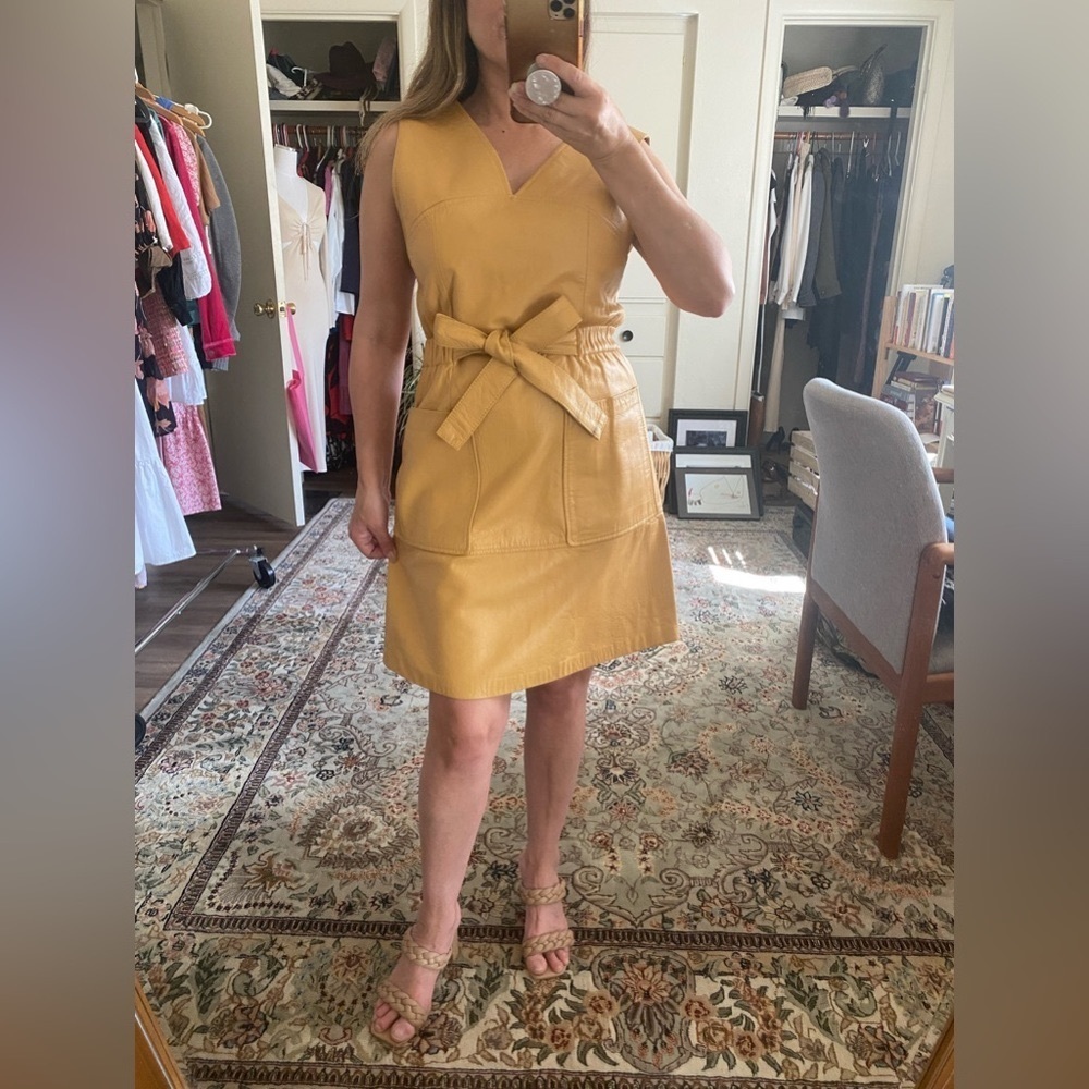 1960’s Vintage North Beach Leather Mini Dress - Excellent Condition, A-Line XS